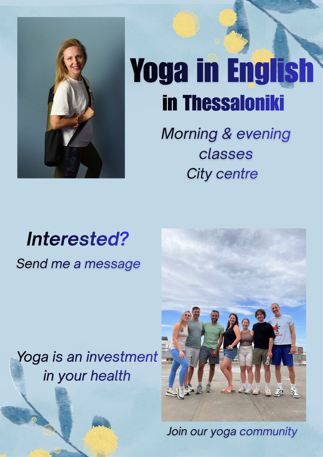 Saturday Yoga in English